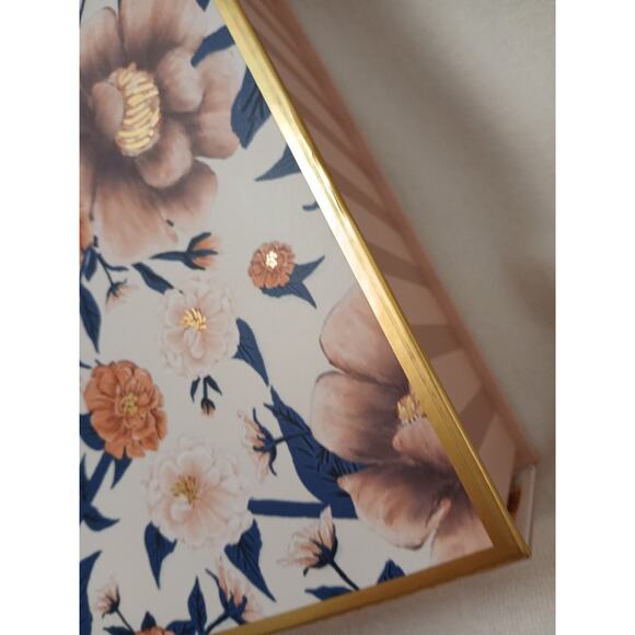 Pooch & Sweetheart STORAGE Box 12.5 x9 Floral Stripes Bible Verse Gift Victorian - Picture 9 of 16